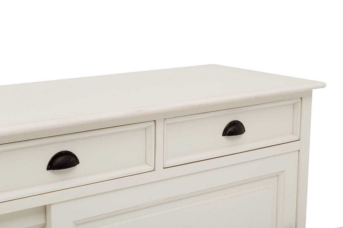 
                  
                    Sideboard Pinie Front massiv weiß/natur lackiert Landhausstil New Port
                  
                