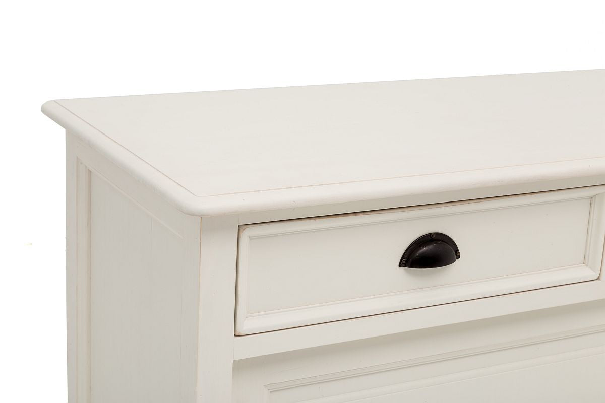
                  
                    Sideboard Pinie Front massiv weiß/natur lackiert Landhausstil New Port
                  
                