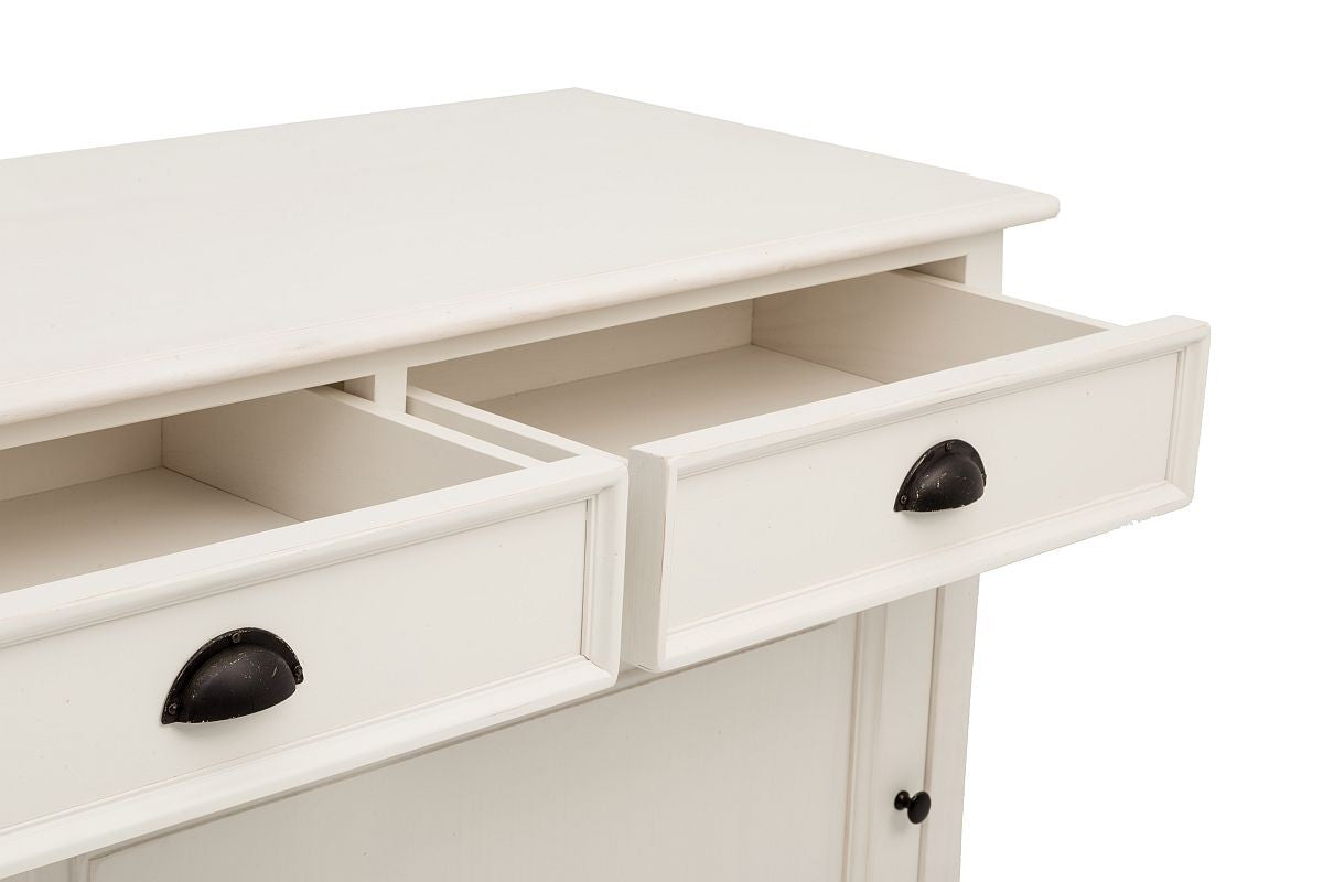 
                  
                    Sideboard Pinie Front massiv weiß/natur lackiert Landhausstil New Port
                  
                