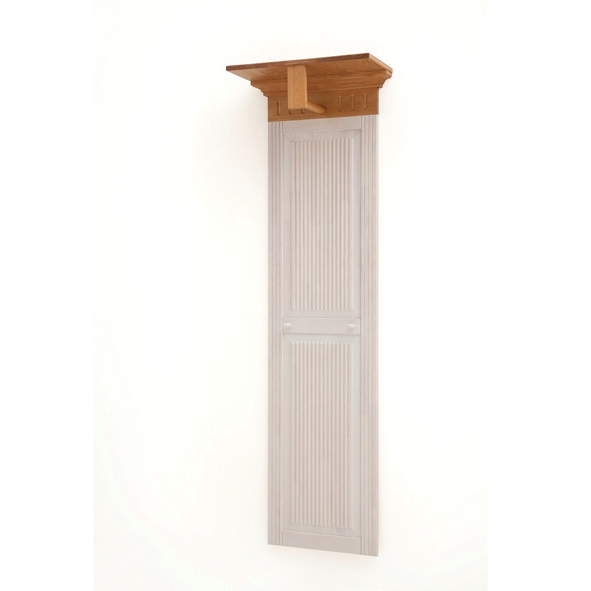 
                  
                    Garderoben-Set Kiefer massiv weiß-antik Landhausstil Helsinki
                  
                