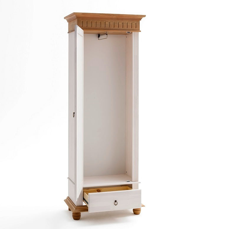 
                  
                    Garderoben-Set Kiefer massiv weiß-antik Landhausstil Helsinki
                  
                