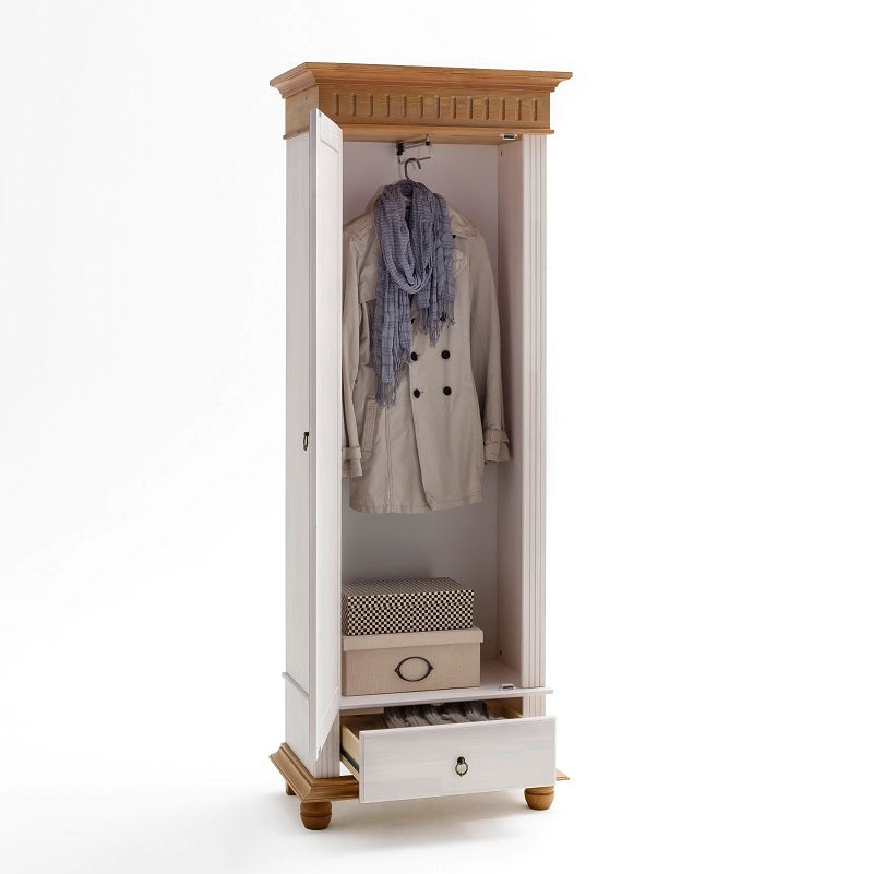
                  
                    Garderoben-Set Kiefer massiv weiß-antik Landhausstil Helsinki
                  
                