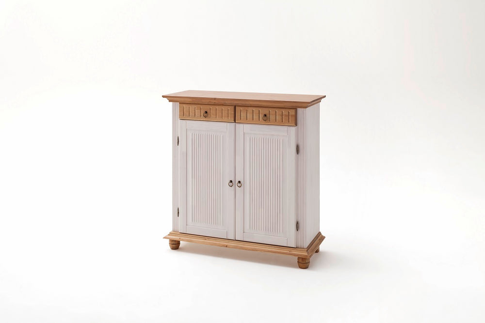 
                  
                    Garderoben-Set Kiefer massiv weiß-antik Landhausstil Helsinki
                  
                