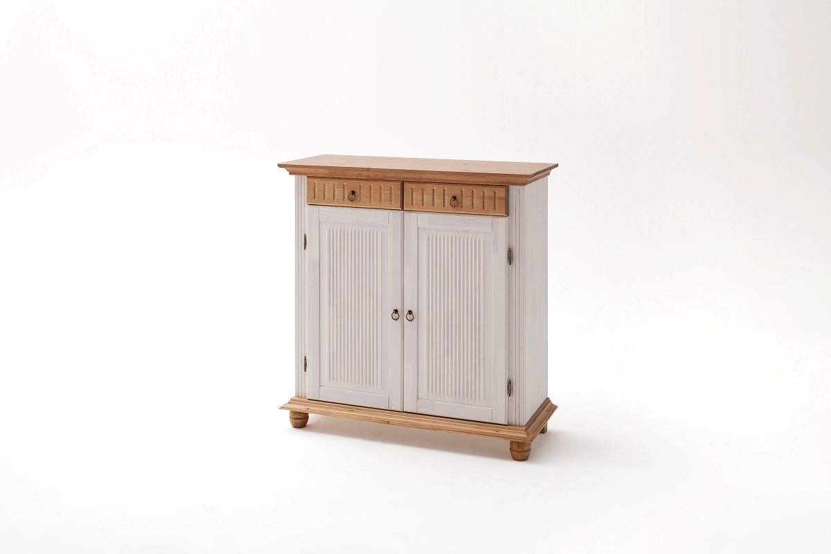 
                  
                    Garderoben-Set Kiefer massiv weiß-antik Landhausstil Helsinki
                  
                