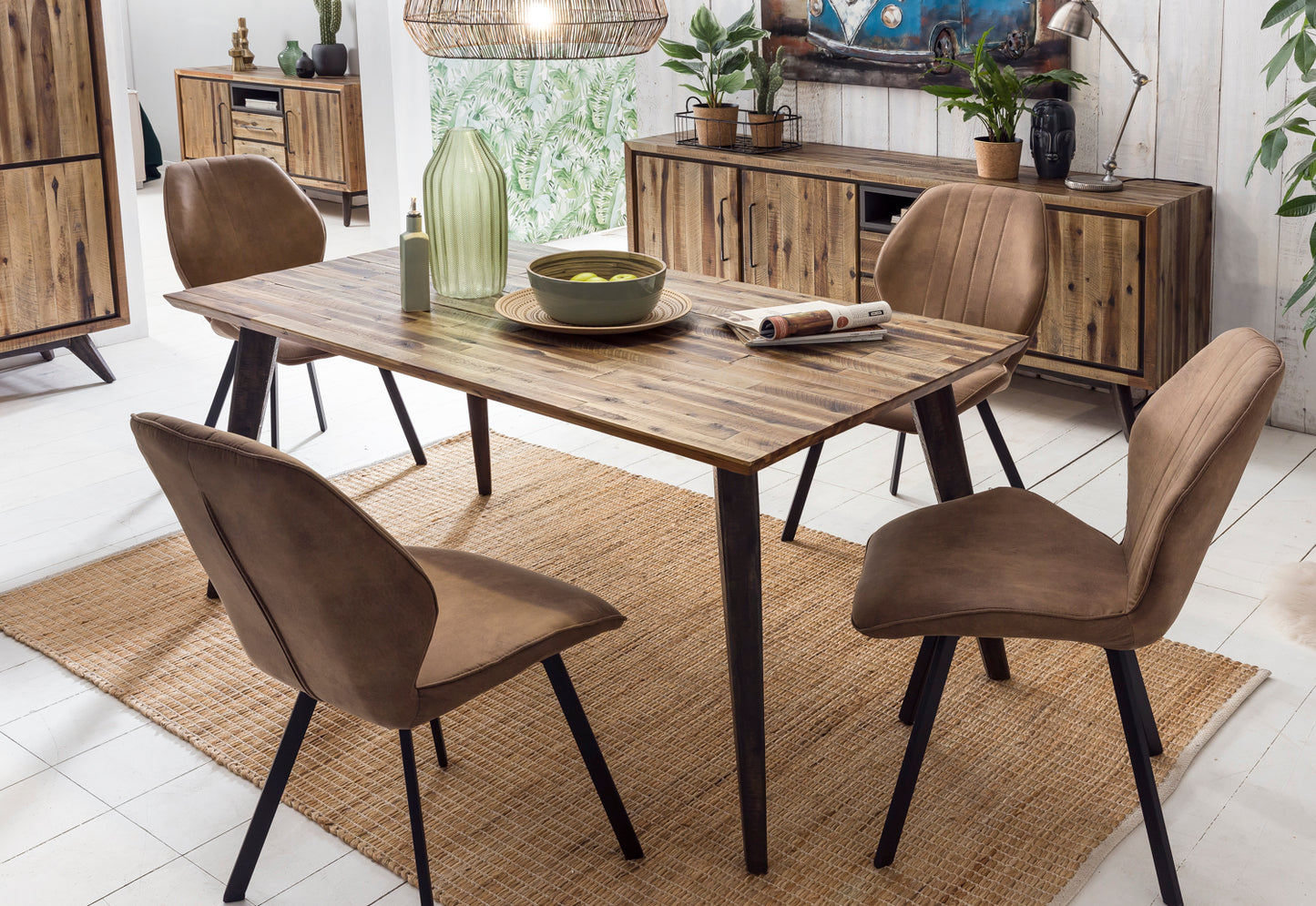 
                  
                    Esstisch Akazie massiv 180 x 90 cm Vintage-Look Tati
                  
                