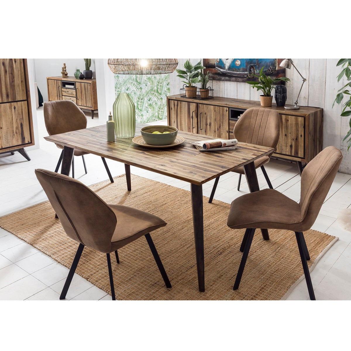 
                  
                    Esstisch Akazie massiv 160 x 90 cm Vintage-Look Tati
                  
                