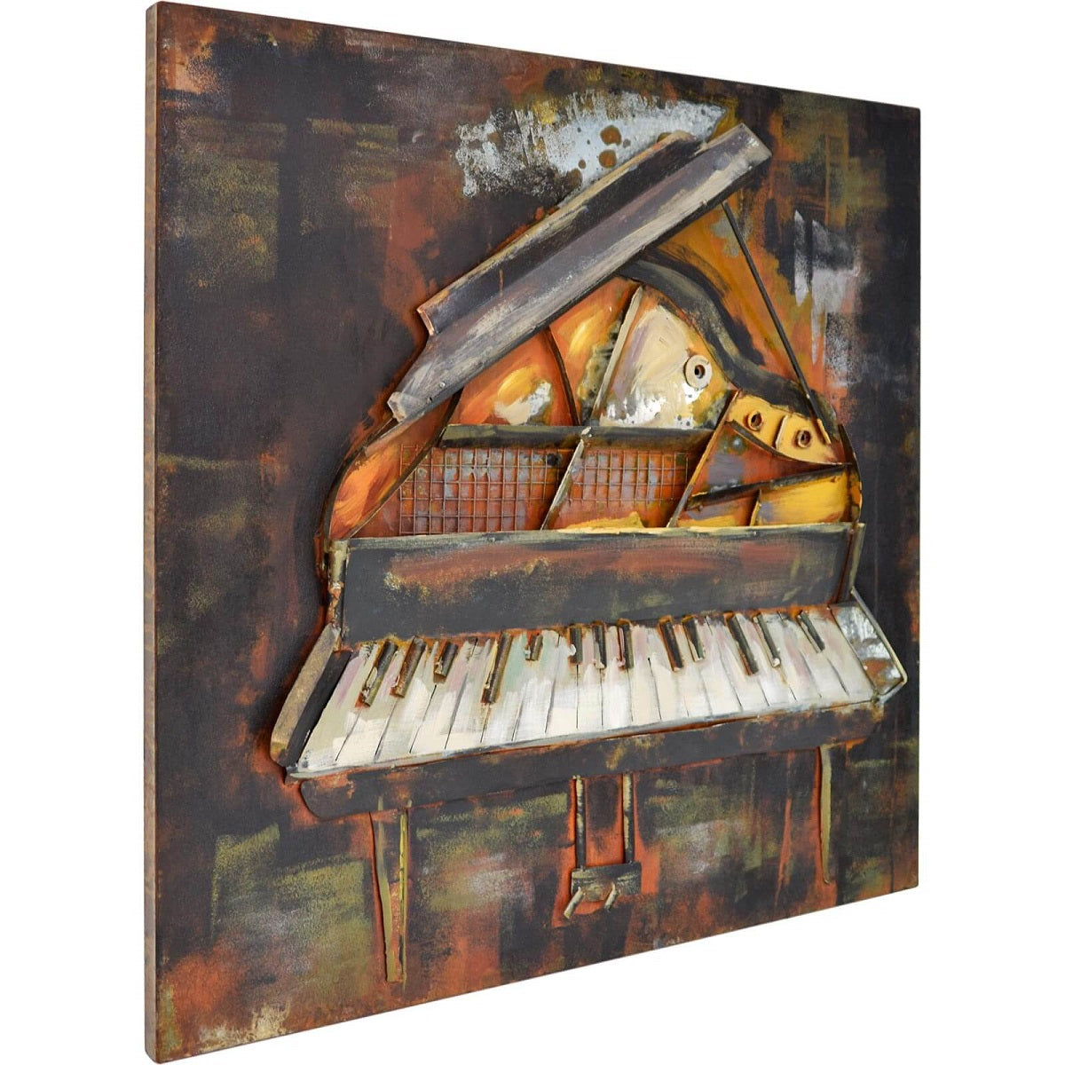 
                  
                    Metallbild Klavier 80 x 80 cm 3D Vintage / Industriealstyle
                  
                