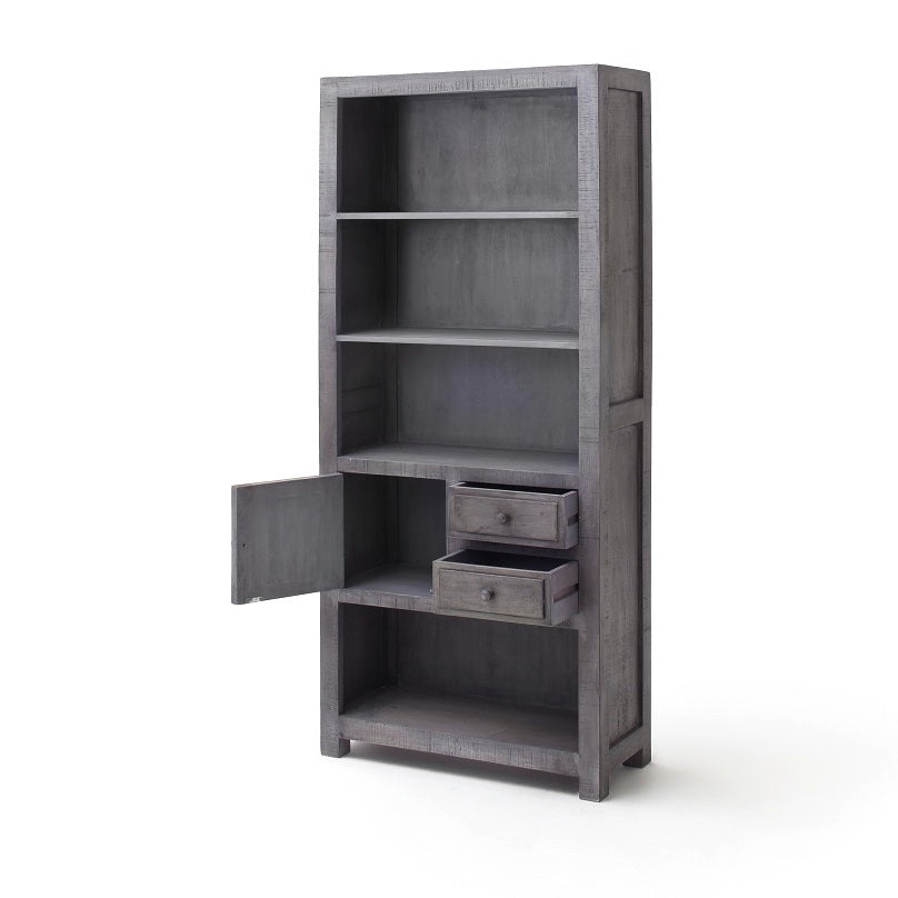 
                  
                    Bücherregal Akazie massiv silbergrau - Lagos
                  
                