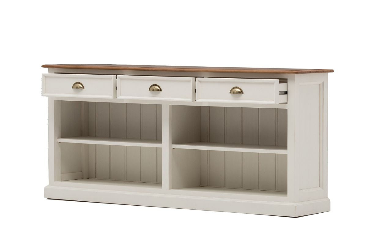 
                  
                    Sideboard Pinie teilmassiv weiß/natur Landhausstil New Port
                  
                