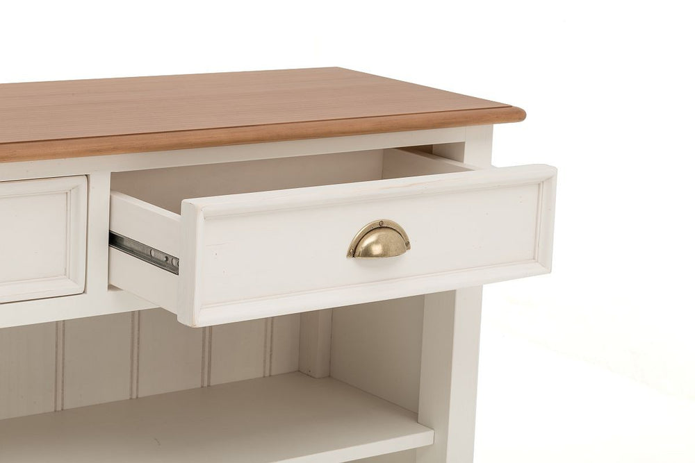 
                  
                    Sideboard Pinie teilmassiv weiß/natur Landhausstil New Port
                  
                
