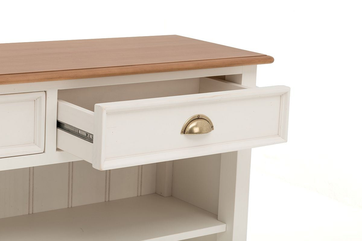 
                  
                    Sideboard Pinie teilmassiv weiß/natur Landhausstil New Port
                  
                
