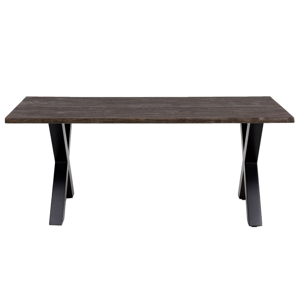 
                  
                    Esstisch 200 x 100 cm Akazie massiv / Metallgestell Industrialstyle Brandy
                  
                