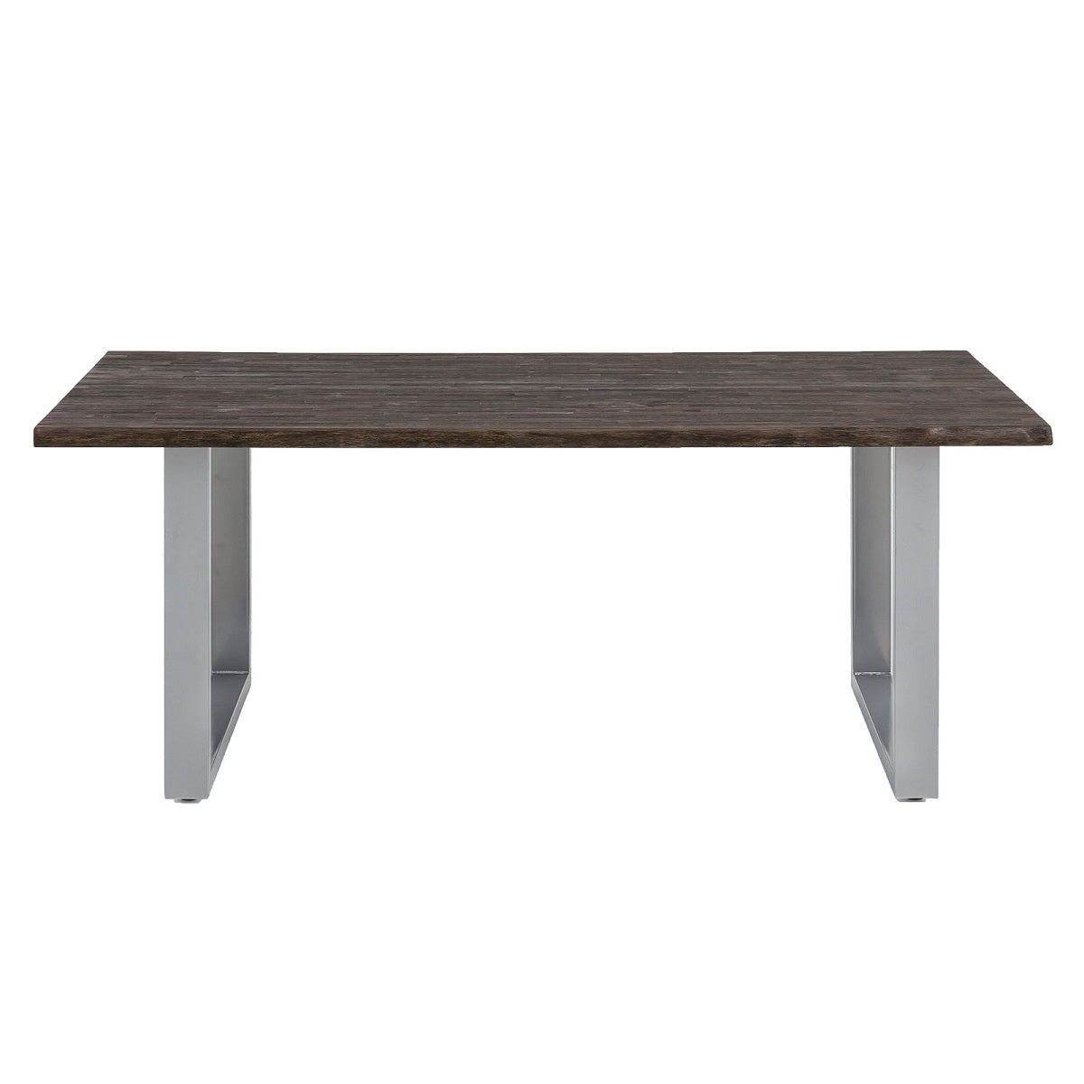 
                  
                    Esstisch 200 x 100 cm Akazie massiv mit Baumkante / Metallgestell Brandy
                  
                