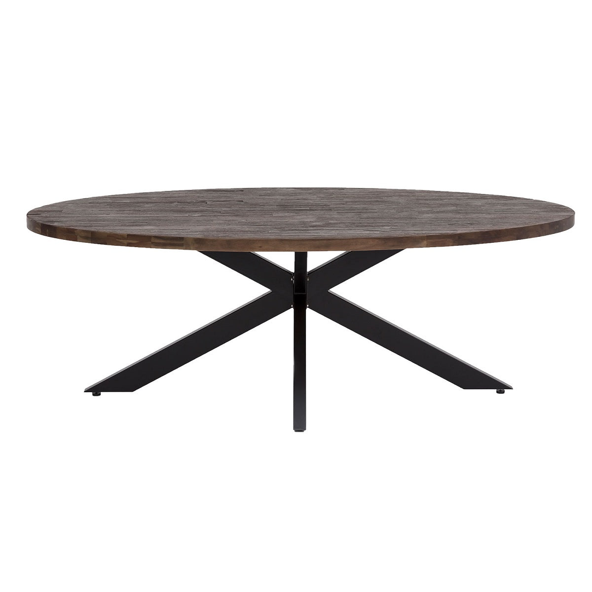 
                  
                    Esstisch 220 x 120 oval Akazie massiv / Metall Industrialstyle Brandy
                  
                