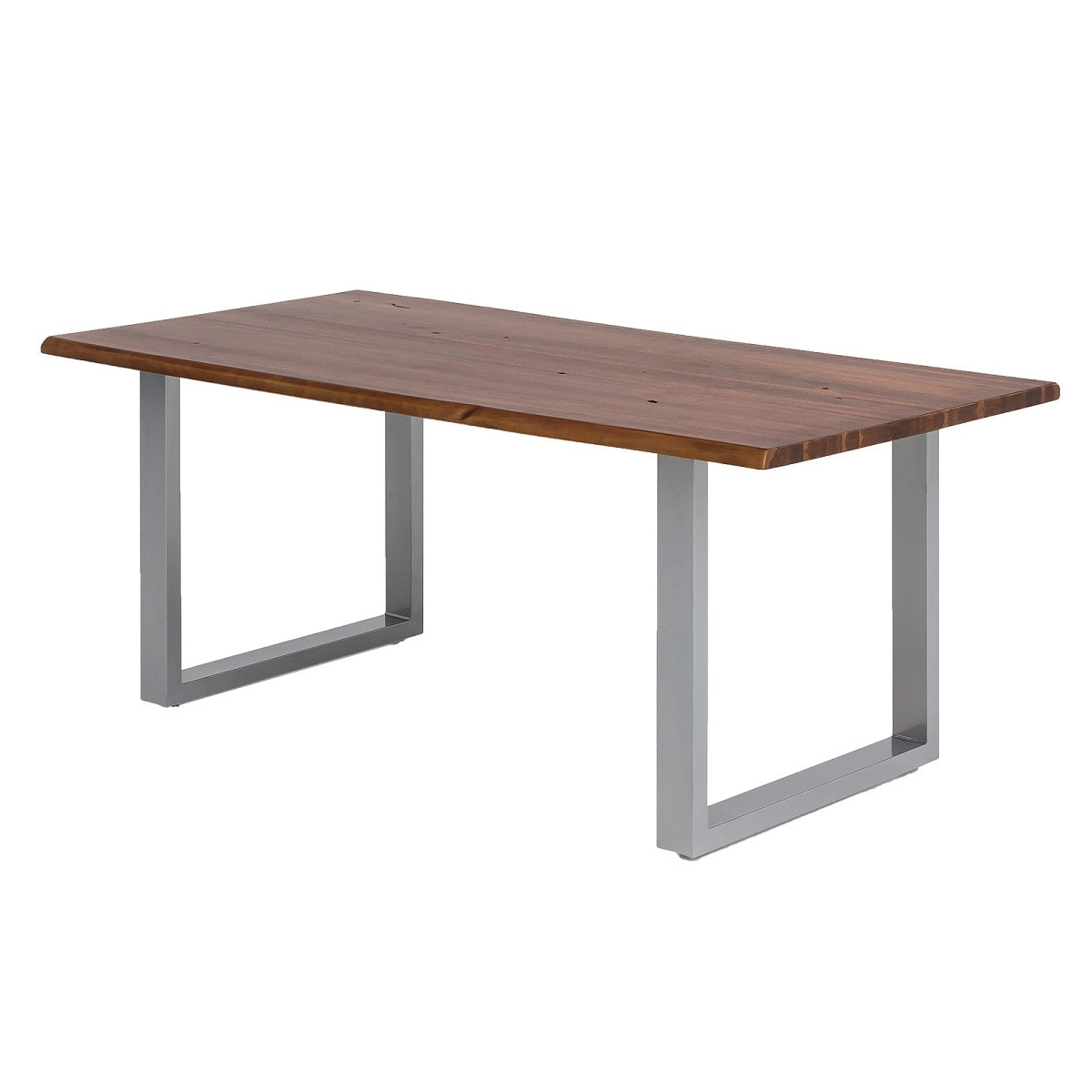
                  
                    Esstisch 180 x 90 cm Akazie massiv smoked finish / Metall silbergrau Brandy
                  
                