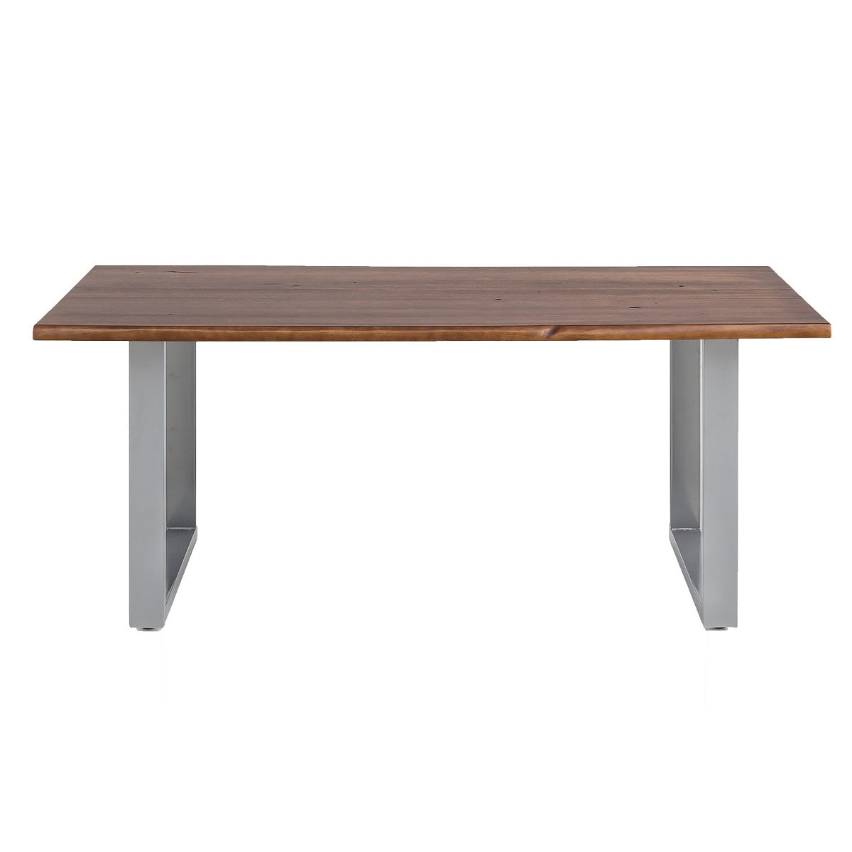 
                  
                    Esstisch 180 x 90 cm Akazie massiv smoked finish / Metall silbergrau Brandy
                  
                