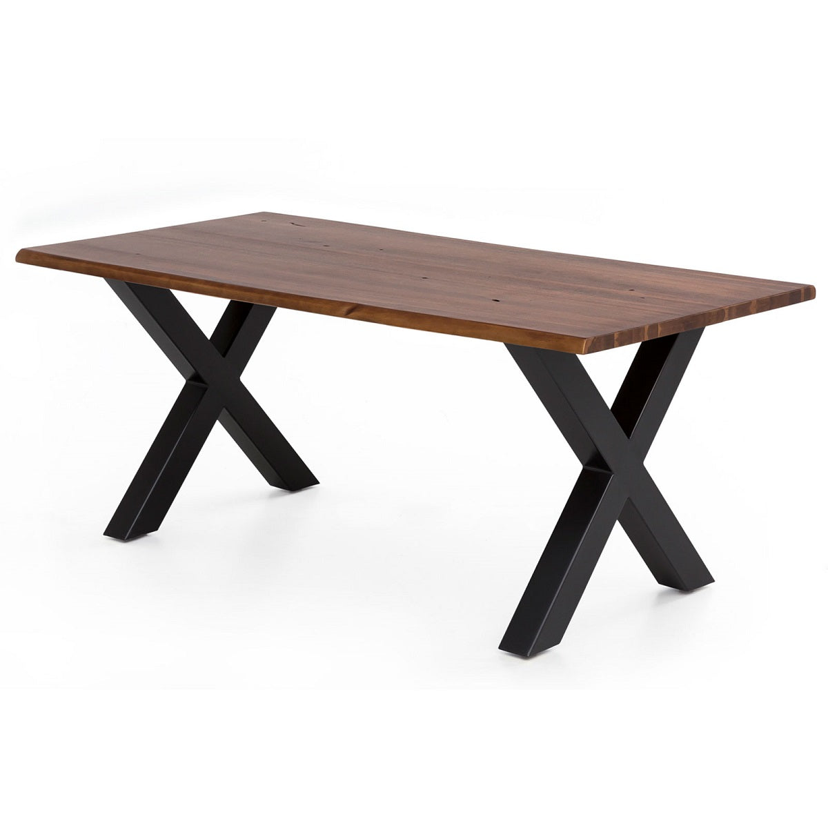 
                  
                    Esstisch 200 x 100  cm Akazie massiv smoked finish / Metall schwarz Brandy
                  
                