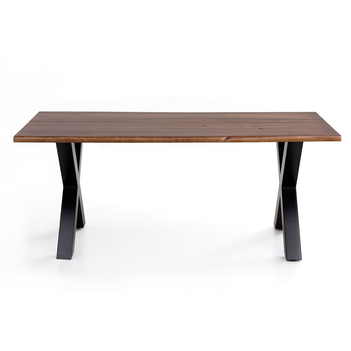 
                  
                    Esstisch 200 x 100  cm Akazie massiv smoked finish / Metall schwarz Brandy
                  
                