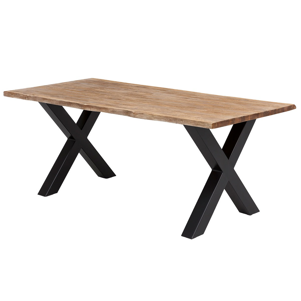 
                  
                    Esstisch 160 x 90 cm Akazie massiv natural finish / Metall schwarz Brandy
                  
                
