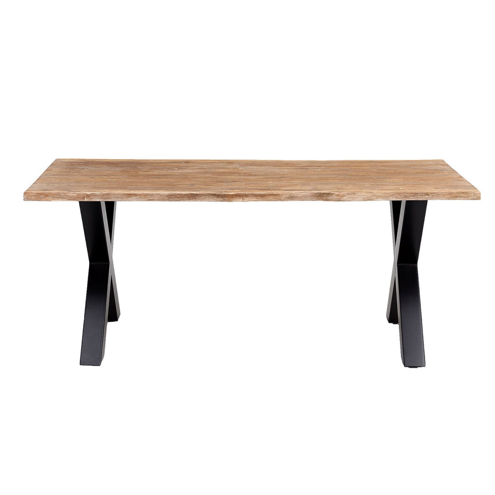 
                  
                    Esstisch 160 x 90 cm Akazie massiv natural finish / Metall schwarz Brandy
                  
                