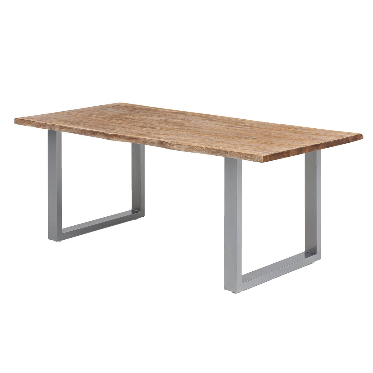 
                  
                    Esstisch 160 x 90 cm Akazie massiv natural finish / Metall silbergrau Brandy
                  
                