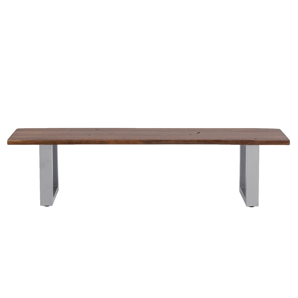 
                  
                    Sitzbank 180 cm Akazie massiv smoked finish / Metall silbergrau Industrialstyle - Brandy
                  
                