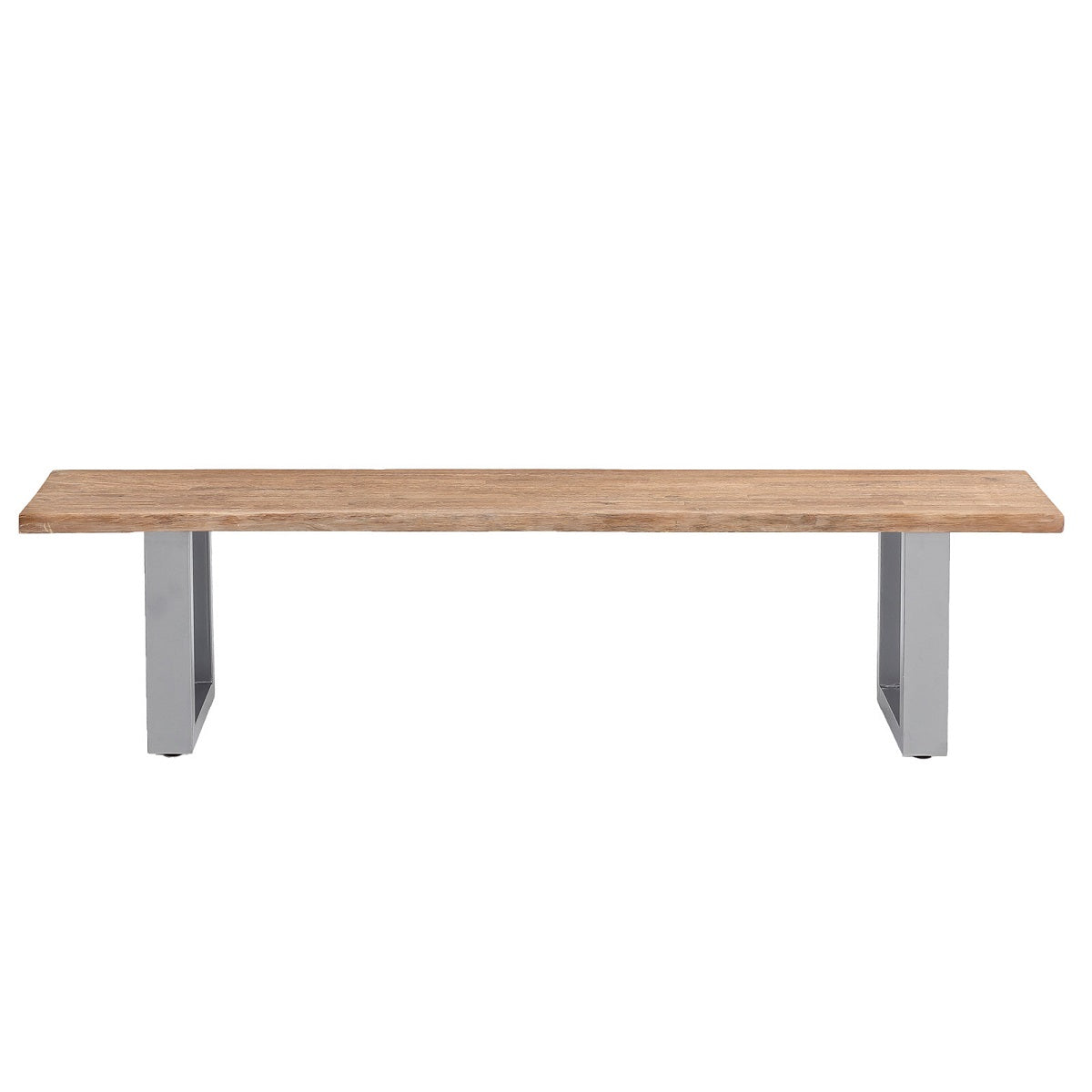 
                  
                    Sitzbank 180 cm Akazie massiv natural finish / Metall silbergrau Industrialstyle - Brandy
                  
                
