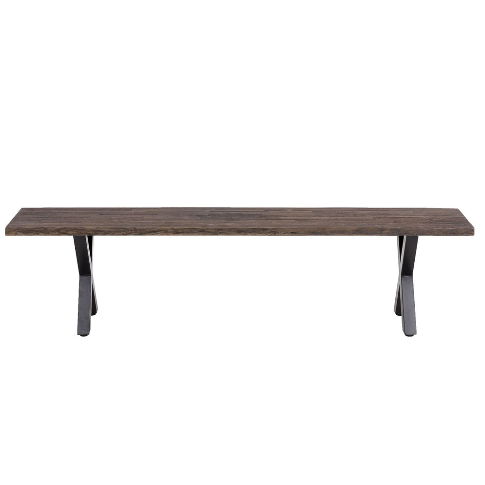 
                  
                    Sitzbank 180 cm Akazie massiv verwittert / Metall schwarz Industrialstye Brandy
                  
                