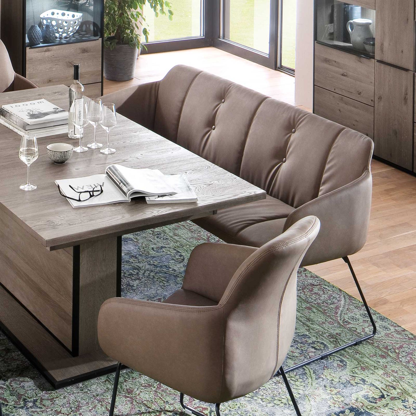 
                  
                    Sitzbank 180 cm gepolstert Novello Soft in Lederoptik Tessera
                  
                
