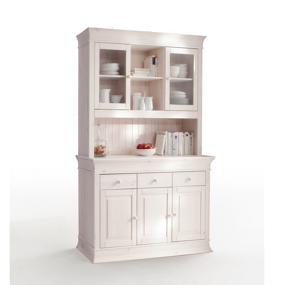 Buffetschrank Kiefer massiv weiß Landhausstil Boston