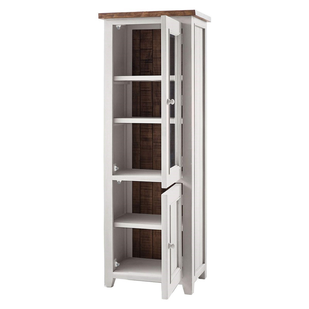 
                  
                    Vitrine 1 trg. Pinie massiv recycelt Weiss / Natur Landhaus Byron
                  
                