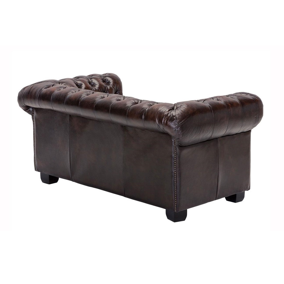 
                  
                    Sofa 2-sitzer Leder / Rindsleder antik braun Vintage Chesterfield
                  
                