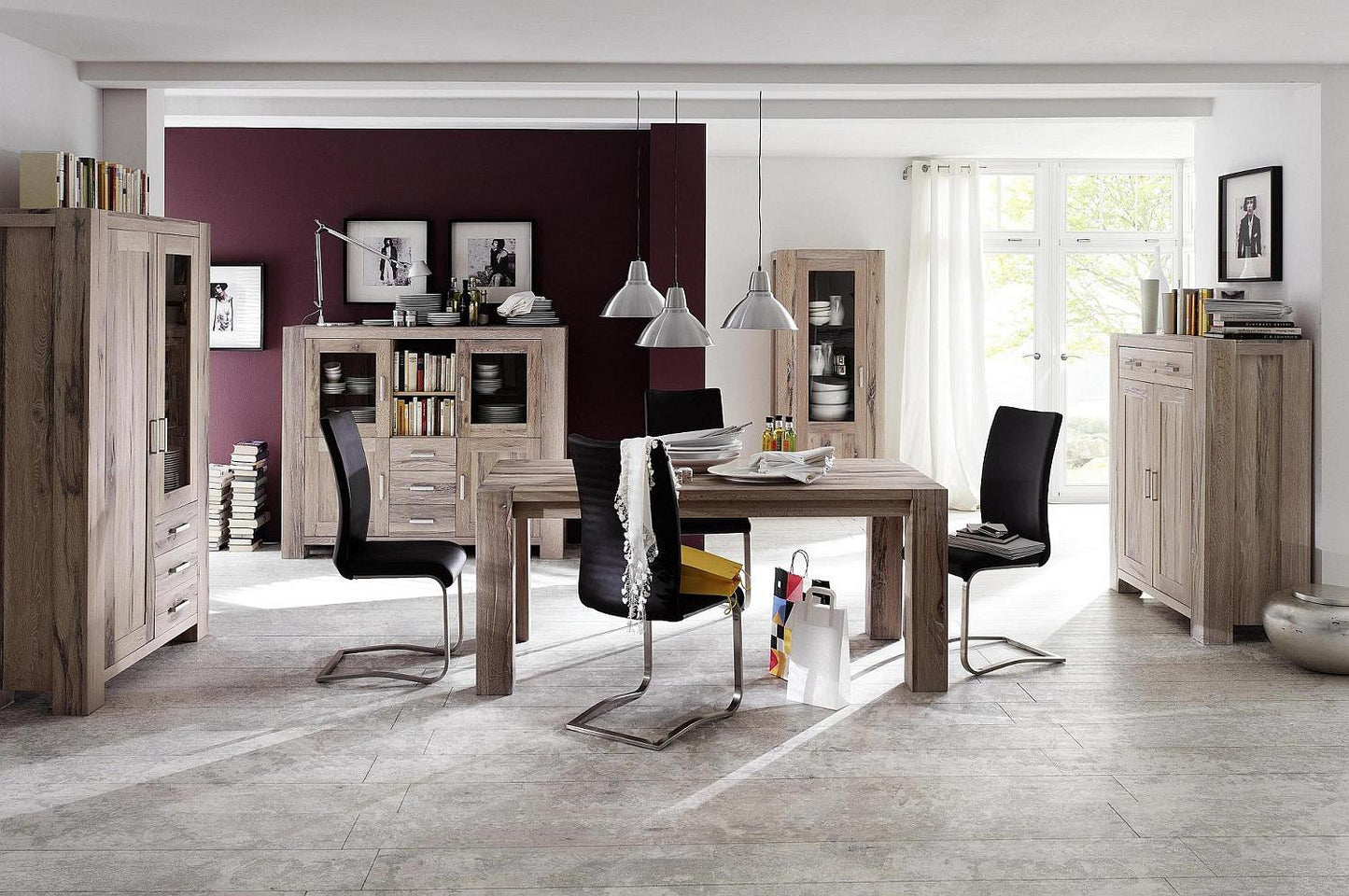 
                  
                    Esstisch Eiche massiv 200 x 100 cm Weiß gekälkt Braxton
                  
                