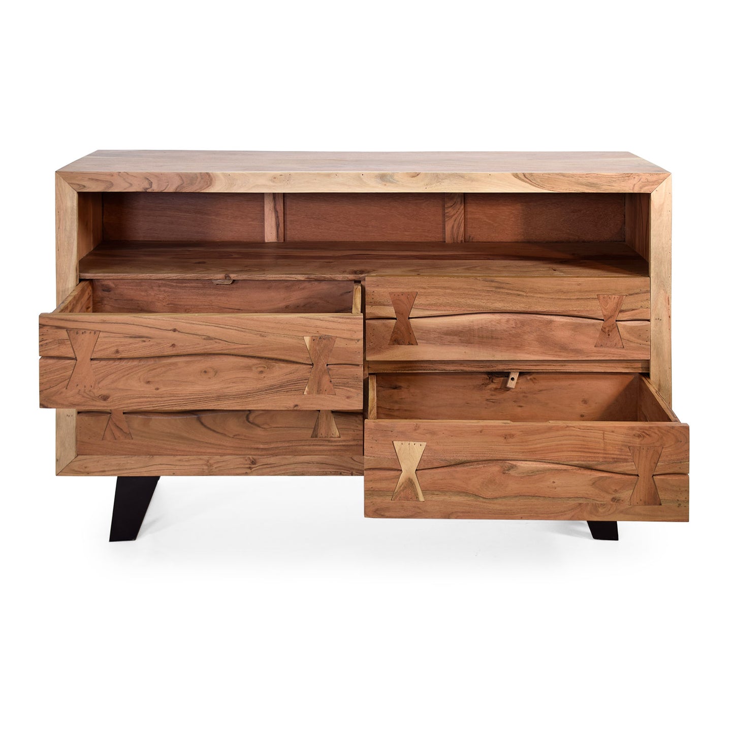 
                  
                    Sideboard Akazie massiv / Metall Industrialstyle Bera
                  
                