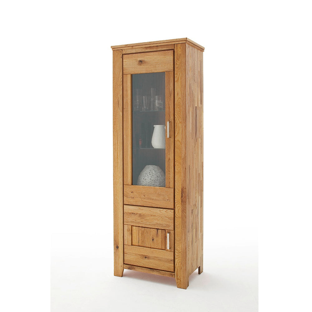 Vitrine Wildeiche massiv geölt Nevada