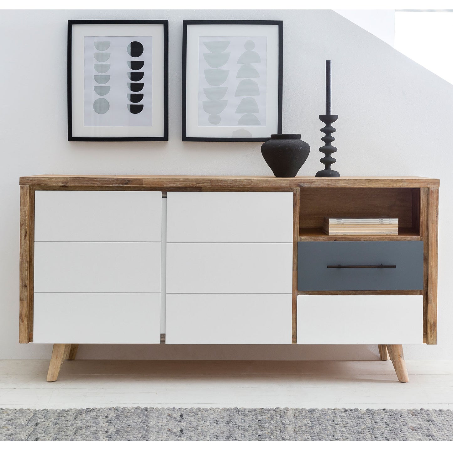 
                  
                    Sideboard Akazie massiv Nordisch Style - Roda
                  
                