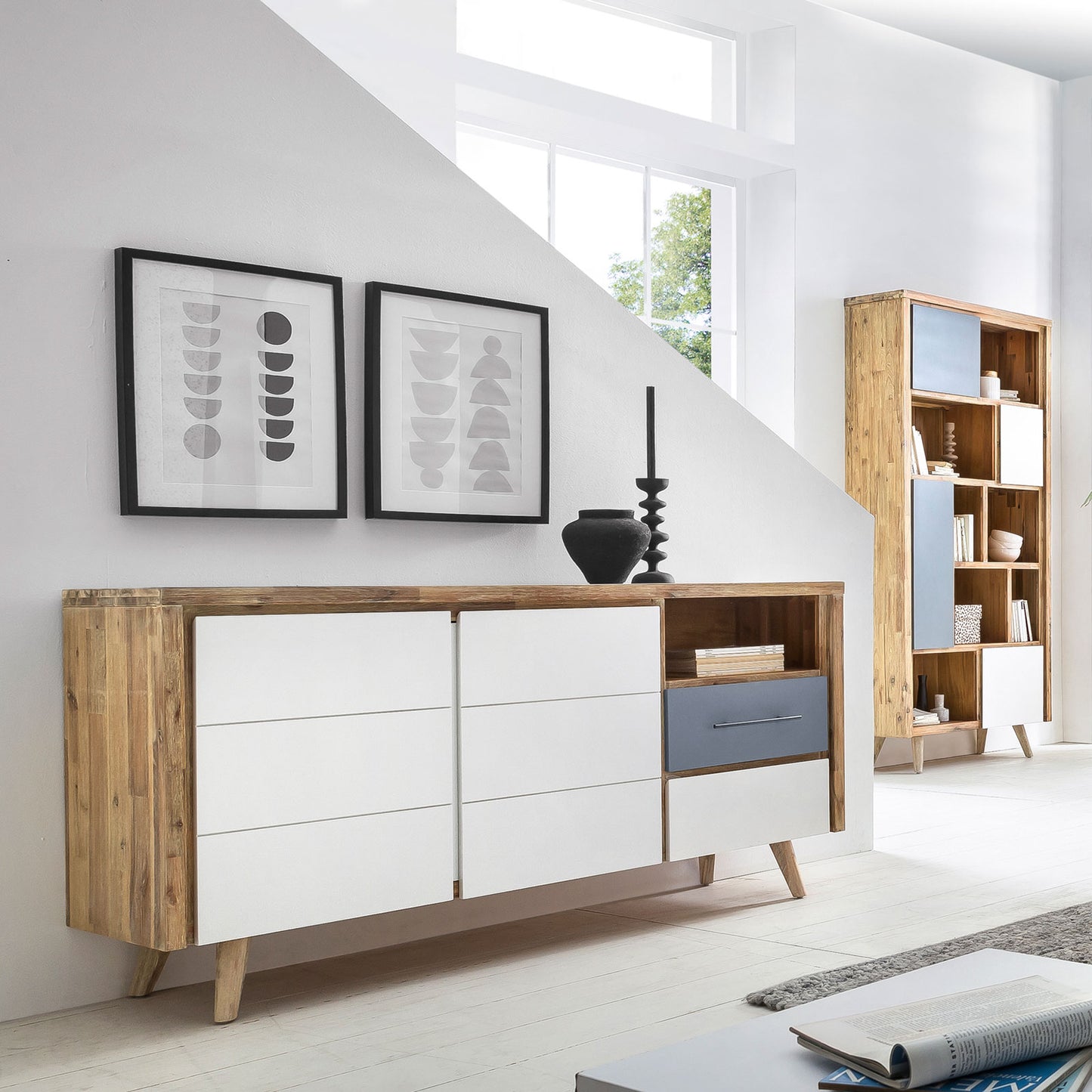
                  
                    Sideboard Akazie massiv Nordisch Style - Roda
                  
                