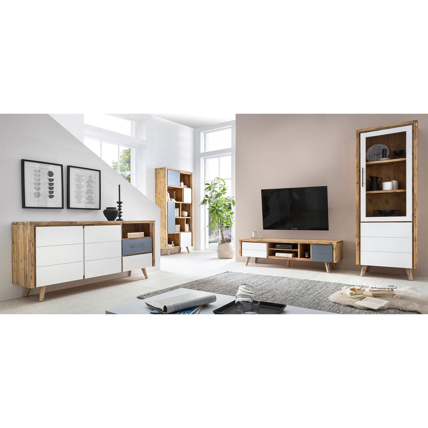 
                  
                    Sideboard Akazie massiv Nordisch Style - Roda
                  
                