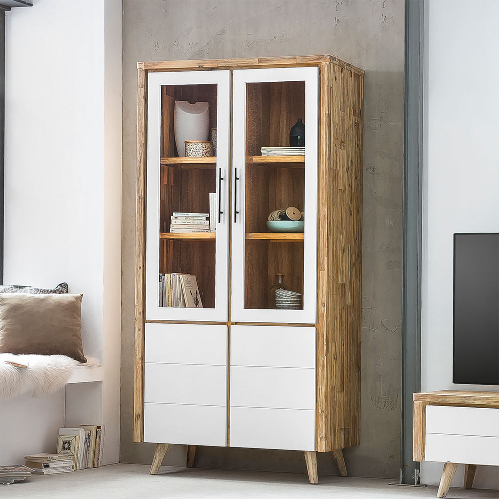 
                  
                    Vitrine 2trg. Akazie massiv Nordisch Style - Roda
                  
                