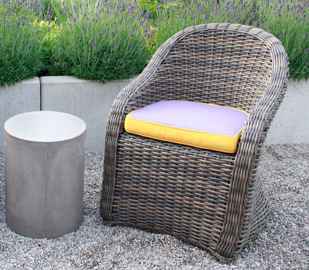 
                  
                    Sitzkissen für Gartensessel 46-44 x 45 cm lavendel / gelb
                  
                