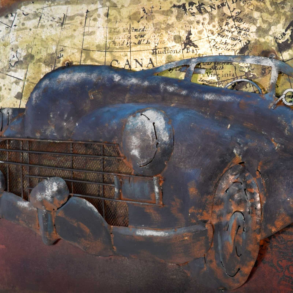 
                  
                    Metallbild Oldtimer 60 x 40 cm 3D-Optik Vintage / Industrialstyle
                  
                