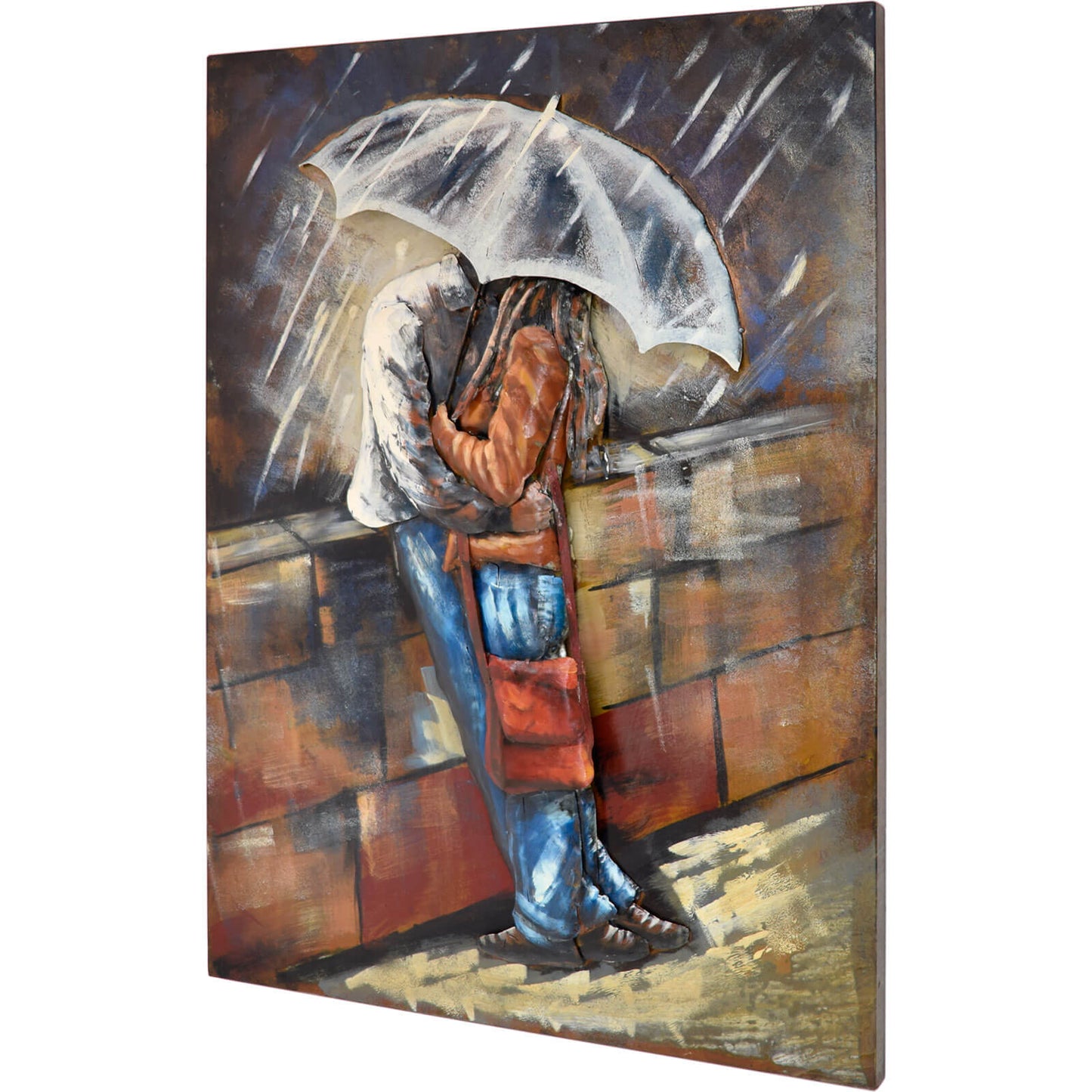 
                  
                    Metallbild Love Rain 75 x 100 cm 3D-Optik Vintagelook / Industrialstyle
                  
                