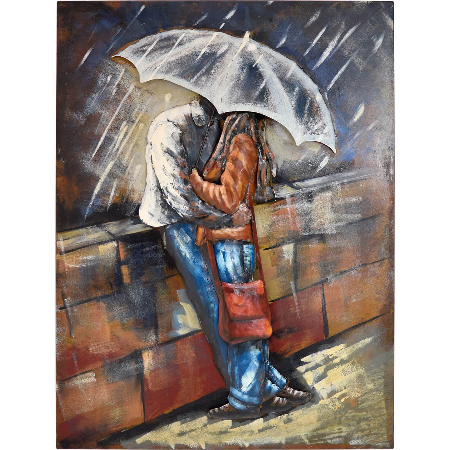 
                  
                    Metallbild Love Rain 75 x 100 cm 3D-Optik Vintagelook / Industrialstyle
                  
                