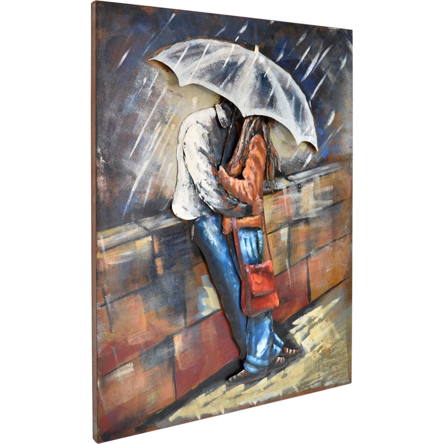 
                  
                    Metallbild Love Rain 75 x 100 cm 3D-Optik Vintagelook / Industrialstyle
                  
                