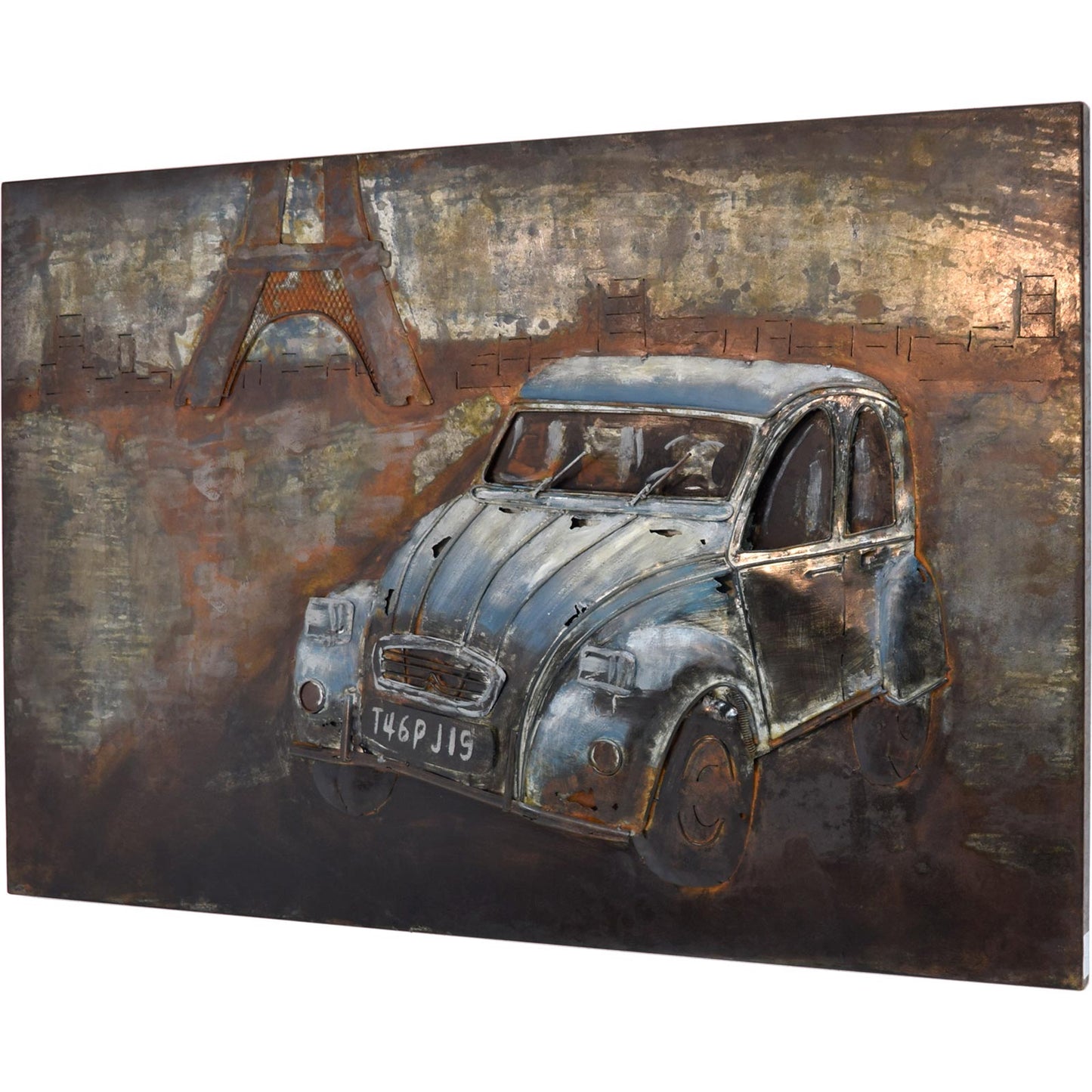 
                  
                    Metallbild Ente 120 x 80 cm 3D-Optik Vintage / Industrialstyle
                  
                