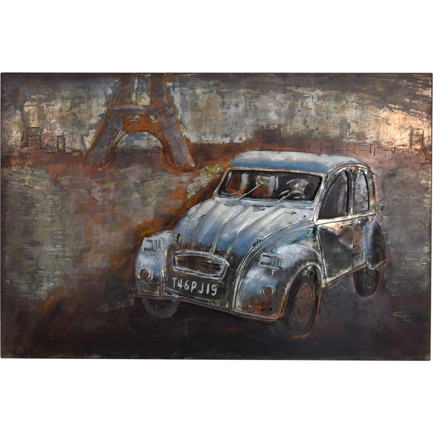 
                  
                    Metallbild Ente 120 x 80 cm 3D-Optik Vintage / Industrialstyle
                  
                