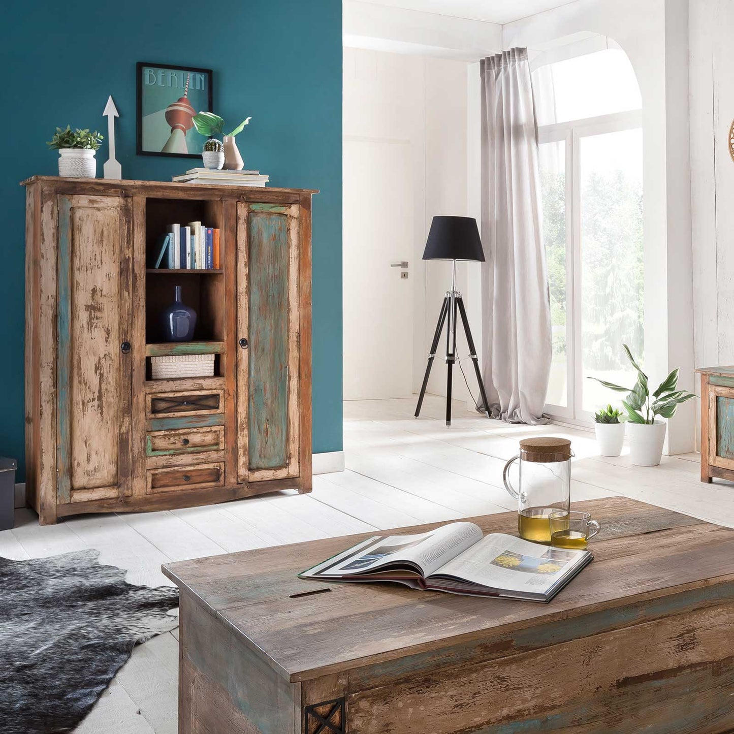 
                  
                    Highboard Mango massiv Vintage-Look Gulliver
                  
                