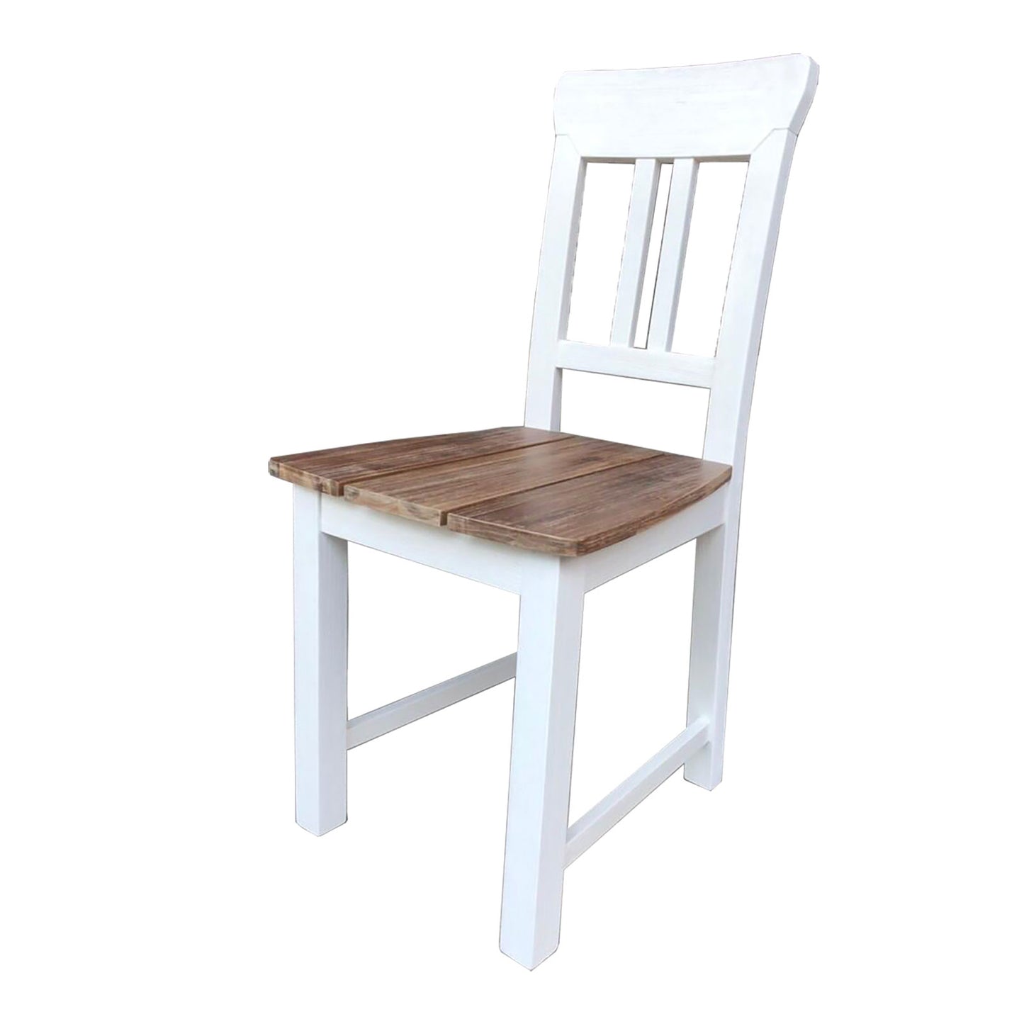 
                  
                    Holzstuhl 2er-Set Akazie massiv weiß / cappuccino Landhaus Fleur
                  
                