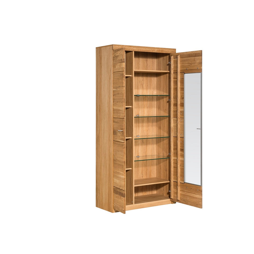 
                  
                    Vitrine Front Eiche massiv mit Hirnholzscheibe - Velle
                  
                