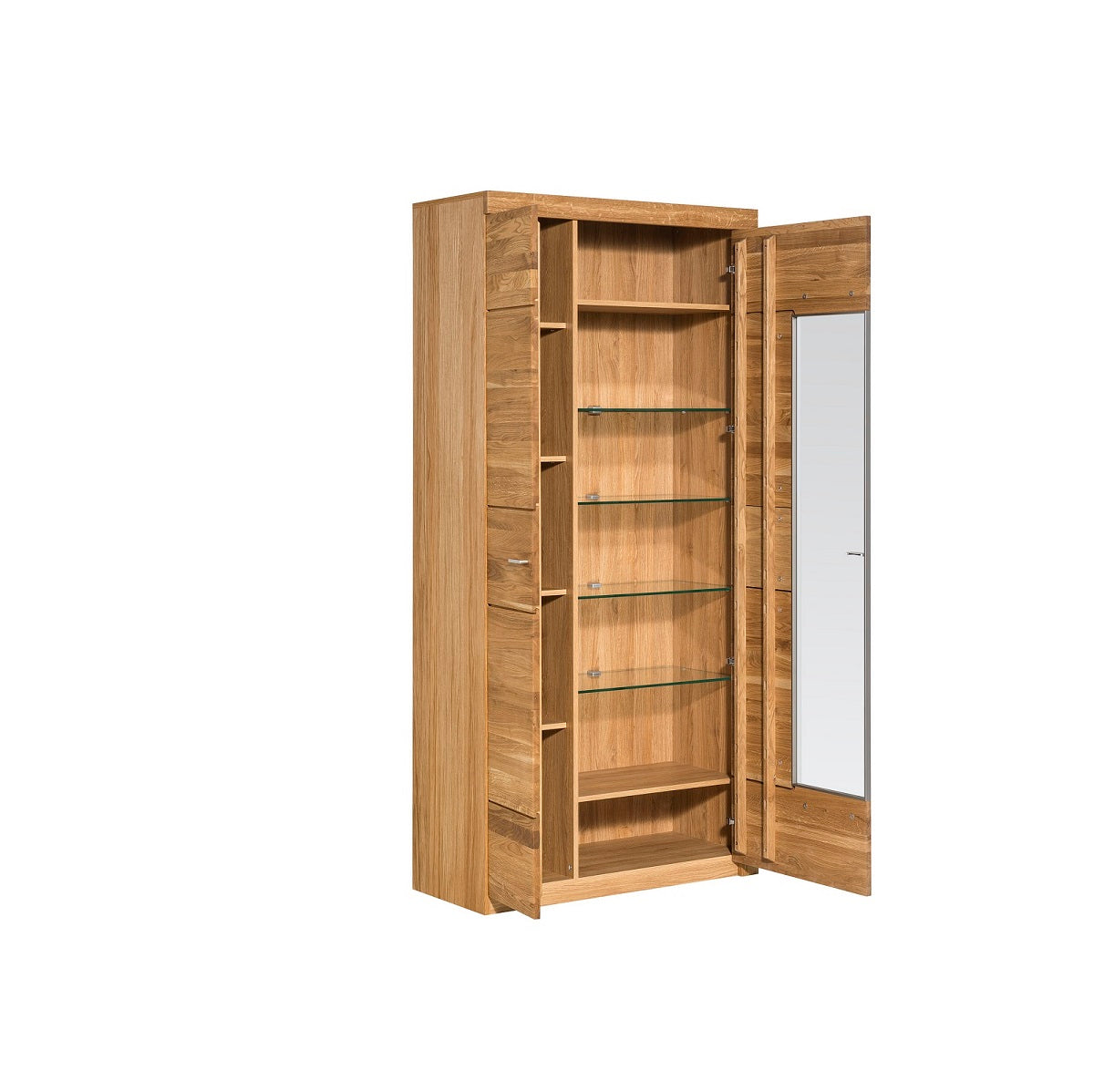 
                  
                    Vitrine Front Eiche massiv mit Hirnholzscheibe - Velle
                  
                
